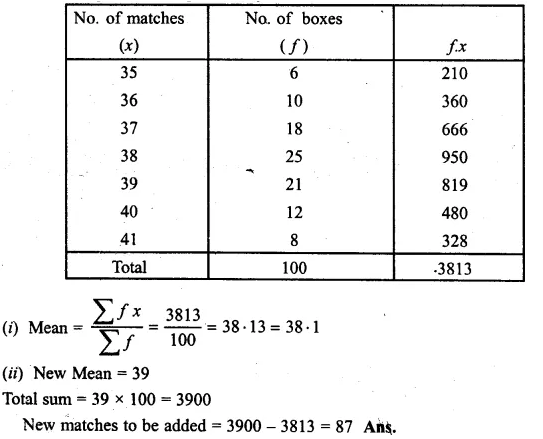 ML Aggarwal Class 10 Solutions for ICSE Maths Chapter 21 Measures of Central Tendency Ex 21.1 Q7.2