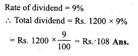 ML Aggarwal Class 10 Solutions for ICSE Maths Chapter 3 Shares and Dividends Ex 3 Q1.1