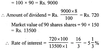 ML Aggarwal Class 10 Solutions for ICSE Maths Chapter 3 Shares and Dividends Ex 3 Q16.1