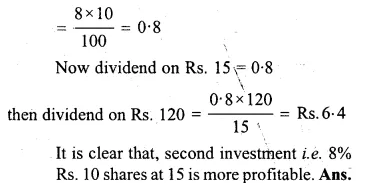 ML Aggarwal Class 10 Solutions for ICSE Maths Chapter 3 Shares and Dividends Ex 3 Q23.1
