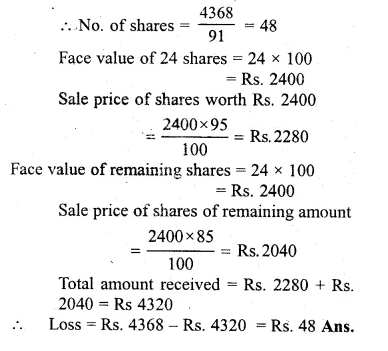 ML Aggarwal Class 10 Solutions for ICSE Maths Chapter 3 Shares and Dividends Ex 3 Q26.1