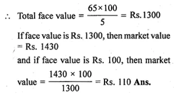 ML Aggarwal Class 10 Solutions for ICSE Maths Chapter 3 Shares and Dividends Ex 3 Q4.1