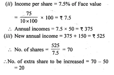 ML Aggarwal Class 10 Solutions for ICSE Maths Chapter 3 Shares and Dividends Ex 3 Q5.1