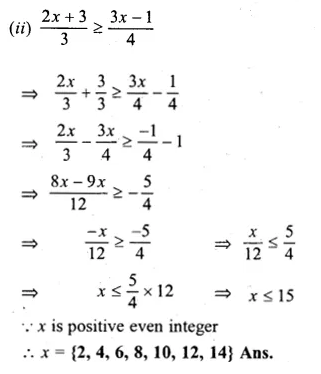ML Aggarwal Class 10 Solutions for ICSE Maths Chapter 4 Linear Inequations Ex 4 Q15.2
