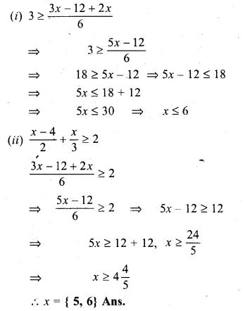 ML Aggarwal Class 10 Solutions for ICSE Maths Chapter 4 Linear Inequations Ex 4 Q16.1