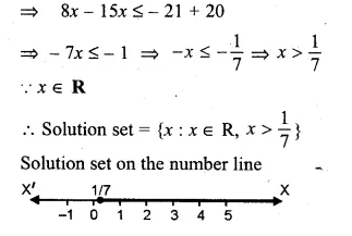 ML Aggarwal Class 10 Solutions for ICSE Maths Chapter 4 Linear Inequations Ex 4 Q21.1