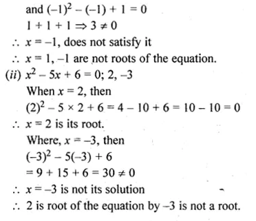 ML Aggarwal Class 10 Solutions for ICSE Maths Chapter 5 Quadratic Equations in One Variable Ex 5.1 Q2.1