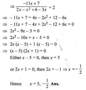 ML Aggarwal Class 10 Solutions for ICSE Maths Chapter 5 Quadratic Equations in One Variable Ex 5.2 Q19.1