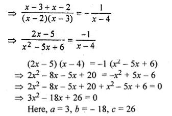 ML Aggarwal Class 10 Solutions for ICSE Maths Chapter 5 Quadratic Equations in One Variable Ex 5.3 Q8.1
