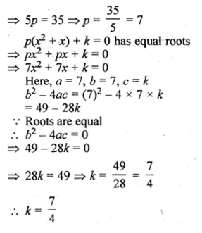 ML Aggarwal Class 10 Solutions for ICSE Maths Chapter 5 Quadratic Equations in One Variable Ex 5.4 Q9.1