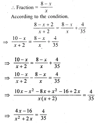 ML Aggarwal Class 10 Solutions for ICSE Maths Chapter 5 Quadratic Equations in One Variable Ex 5.5 Q10.1