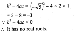 ML Aggarwal Class 10 Solutions for ICSE Maths Chapter 5 Quadratic Equations in One Variable MCQS Q13.1