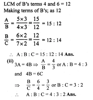 ML Aggarwal Class 10 Solutions for ICSE Maths Chapter 7 Ratio and Proportion Ex 7.1 Q10.1
