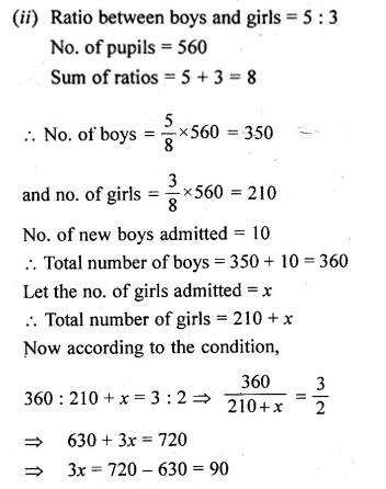 ML Aggarwal Class 10 Solutions for ICSE Maths Chapter 7 Ratio and Proportion Ex 7.1 Q19.2