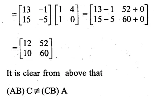 ML Aggarwal Class 10 Solutions for ICSE Maths Chapter 8 Matrices Chapter Test Q6.2