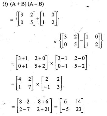 ML Aggarwal Class 10 Solutions for ICSE Maths Chapter 8 Matrices Chapter Test Q7.1