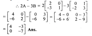 ML Aggarwal Class 10 Solutions for ICSE Maths Chapter 8 Matrices Ex 8.2 Q2.1