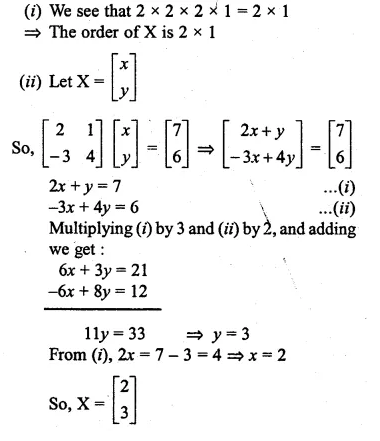 ML Aggarwal Class 10 Solutions for ICSE Maths Chapter 8 Matrices Ex 8.3 Q35.1