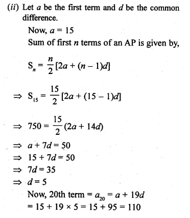 ML Aggarwal Class 10 Solutions for ICSE Maths Chapter 9 Arithmetic and Geometric Progressions Ex 9.3 Q5.2