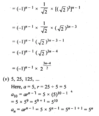ML Aggarwal Class 10 Solutions for ICSE Maths Chapter 9 Arithmetic and Geometric Progressions Ex 9.4 Q2.3