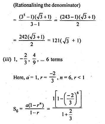 ML Aggarwal Class 10 Solutions for ICSE Maths Chapter 9 Arithmetic and Geometric Progressions Ex 9.5 Q1.2