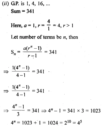 ML Aggarwal Class 10 Solutions for ICSE Maths Chapter 9 Arithmetic and Geometric Progressions Ex 9.5 Q7.2