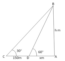 RS Aggarwal Solutions Class 10 Chapter 14 Height and Distance Ex 14a 50