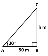 RS Aggarwal Solutions Class 10 Chapter 14 Height and Distance MCQ 32