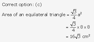 RS Aggarwal Solutions Class 10 Chapter 17 Perimeter and Areas of Plane Figures MCQ 13