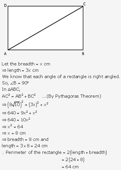 RS Aggarwal Solutions Class 10 Chapter 17 Perimeter and Areas of Plane Figures MCQ 5
