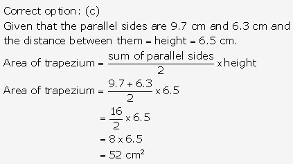RS Aggarwal Solutions Class 10 Chapter 17 Perimeter and Areas of Plane Figures Test Yourself 4