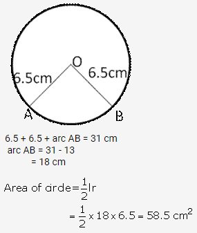 RS Aggarwal Solutions Class 10 Chapter 18 Areas of Circle, Sector and Segment Ex 18a 22