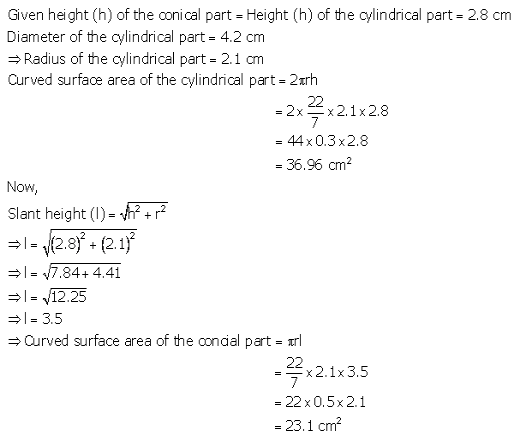 RS Aggarwal Solutions Class 10 Chapter 19 Volume and Surface Areas of Solids Ex 19a 28