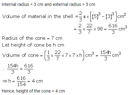 RS Aggarwal Solutions Class 10 Chapter 19 Volume and Surface Areas of Solids Ex 19b 6