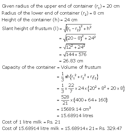RS Aggarwal Solutions Class 10 Chapter 19 Volume and Surface Areas of Solids Ex 19c 5