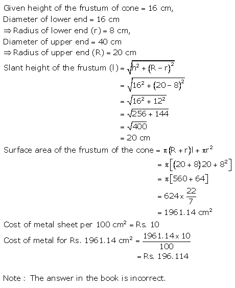 RS Aggarwal Solutions Class 10 Chapter 19 Volume and Surface Areas of Solids Ex 19c 6