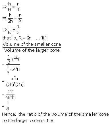 RS Aggarwal Solutions Class 10 Chapter 19 Volume and Surface Areas of Solids MCQ 12