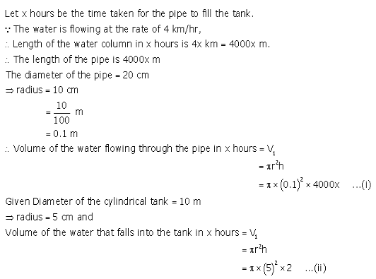 RS Aggarwal Solutions Class 10 Chapter 19 Volume and Surface Areas of Solids Test Yourself 22