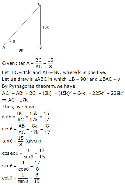 RS Aggarwal Solutions Class 10 Chapter 5 Trigonometric Ratios Ex 5 5