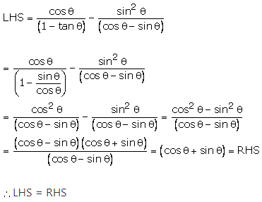 RS Aggarwal Solutions Class 10 Chapter 8 Trigonometric Identities Ex 8a 17