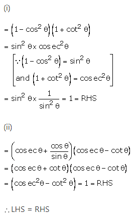 RS Aggarwal Solutions Class 10 Chapter 8 Trigonometric Identities Ex 8a 5