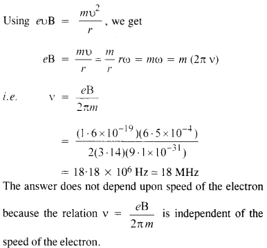 NCERT Solutions for Class 12 Physics Chapter 4 Moving Charges and Magnetism 12