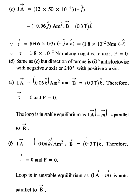 NCERT Solutions for Class 12 Physics Chapter 4 Moving Charges and Magnetism 30