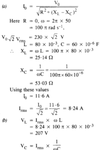 NCERT Solutions for Class 12 Physics Chapter 7 Alternating Current ...