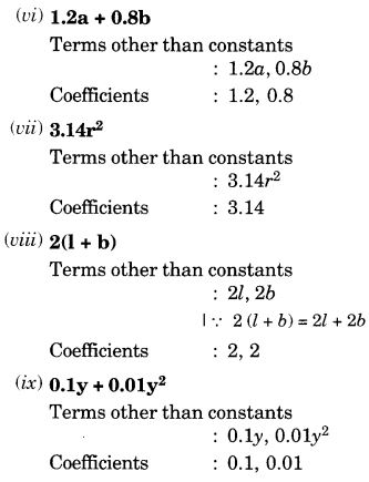 NCERT Solutions for Class 7 Maths Chapter 12 Algebraic Expressions Ex 12.1 7