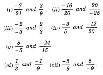 NCERT Solutions for Class 7 Maths Chapter 9 Rational Numbers Ex 9.1 16