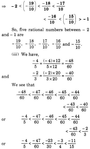 NCERT Solutions for Class 7 Maths Chapter 9 Rational Numbers Ex 9.1 3
