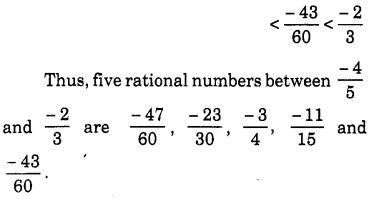 NCERT Solutions for Class 7 Maths Chapter 9 Rational Numbers Ex 9.1 4