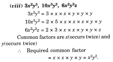 NCERT Solutions for Class 8 Maths Chapter 14 Factorisation Ex 14.1 6