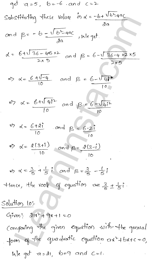 RD Sharma Class 11 Solutions Chapter 14 Quadratic Equations Ex 14.1 1.6